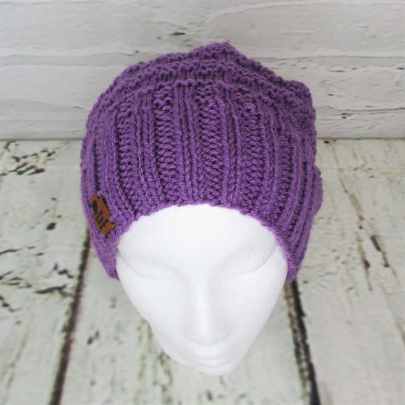 Duncan Street Designs Donna Lee Hipster Hand Knit Slouchy Hat - Picture 5 of 6